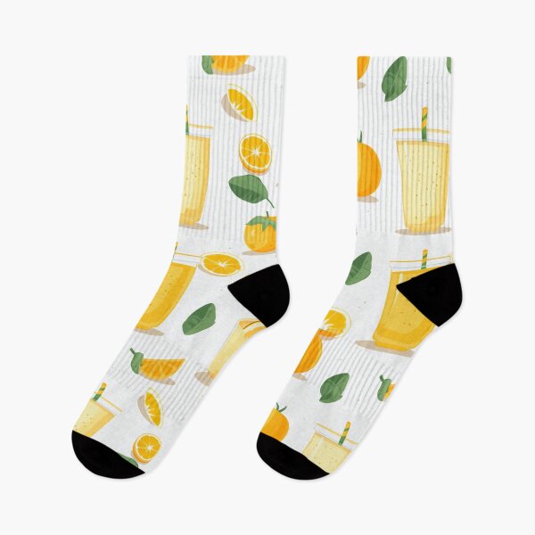 Item preview, Orange juice in seamless pattern white background. designed and sold by Whiteblueshop.