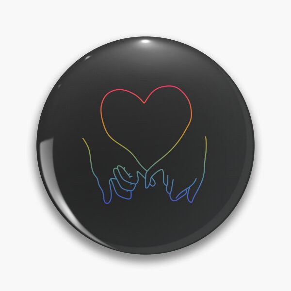 Item preview, heart pinky promise in pride rainbow colours designed and sold by rosecolashop.