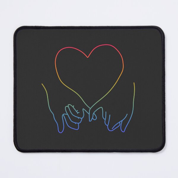 Item preview, heart pinky promise in pride rainbow colours designed and sold by rosecolashop.