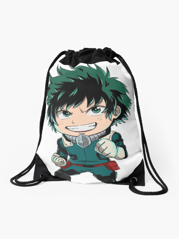 My Hero Academia Chibi Deku Drawstring Bag By Spiralchester