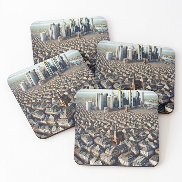 Item preview, Frankfurt Skyline Art designed and sold by Places On Earth.
