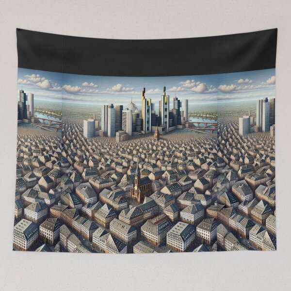 Item preview, Frankfurt Skyline Art designed and sold by Places On Earth.