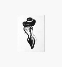 Lady in Black Art Board