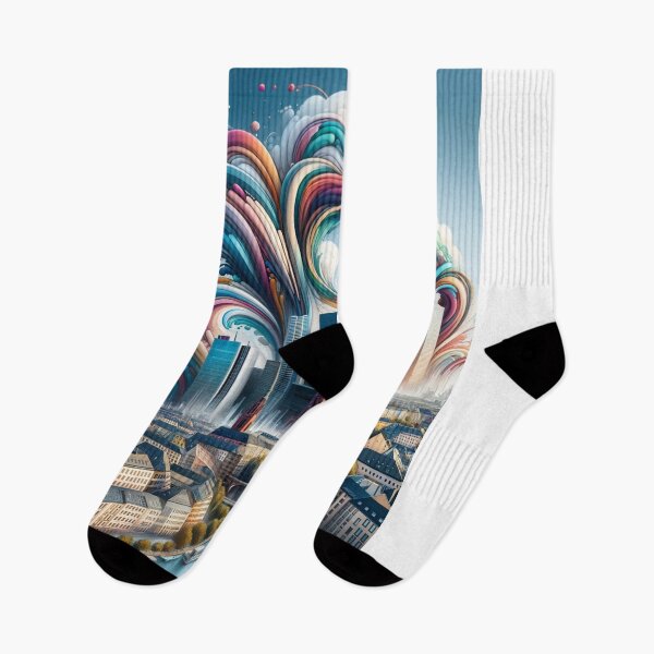 Item preview, Frankfurt Skyline Colorful designed and sold by Places On Earth.