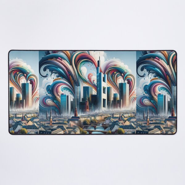 Item preview, Frankfurt Skyline Colorful designed and sold by Places On Earth.