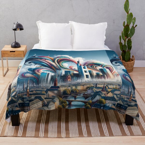 Item preview, Frankfurt Skyline Colorful designed and sold by Places On Earth.
