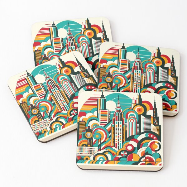 Item preview, Frankfurt Skyline Colors designed and sold by Places On Earth.