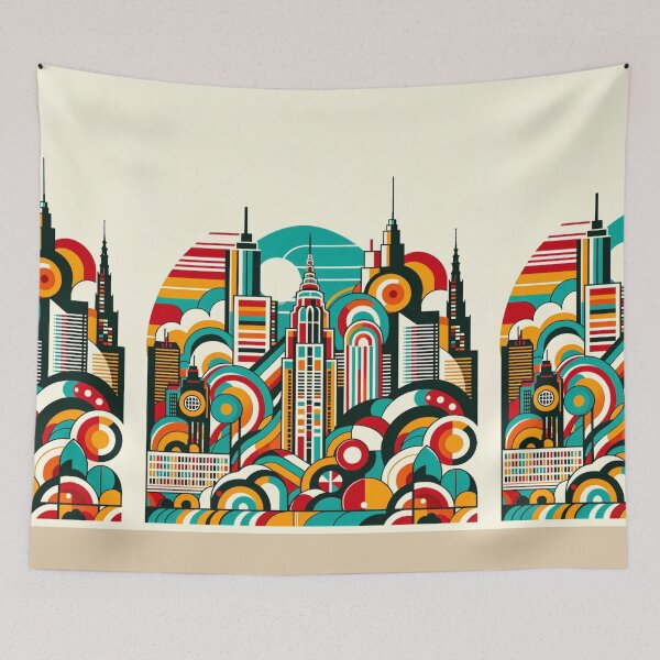 Item preview, Frankfurt Skyline Colors designed and sold by Places On Earth.