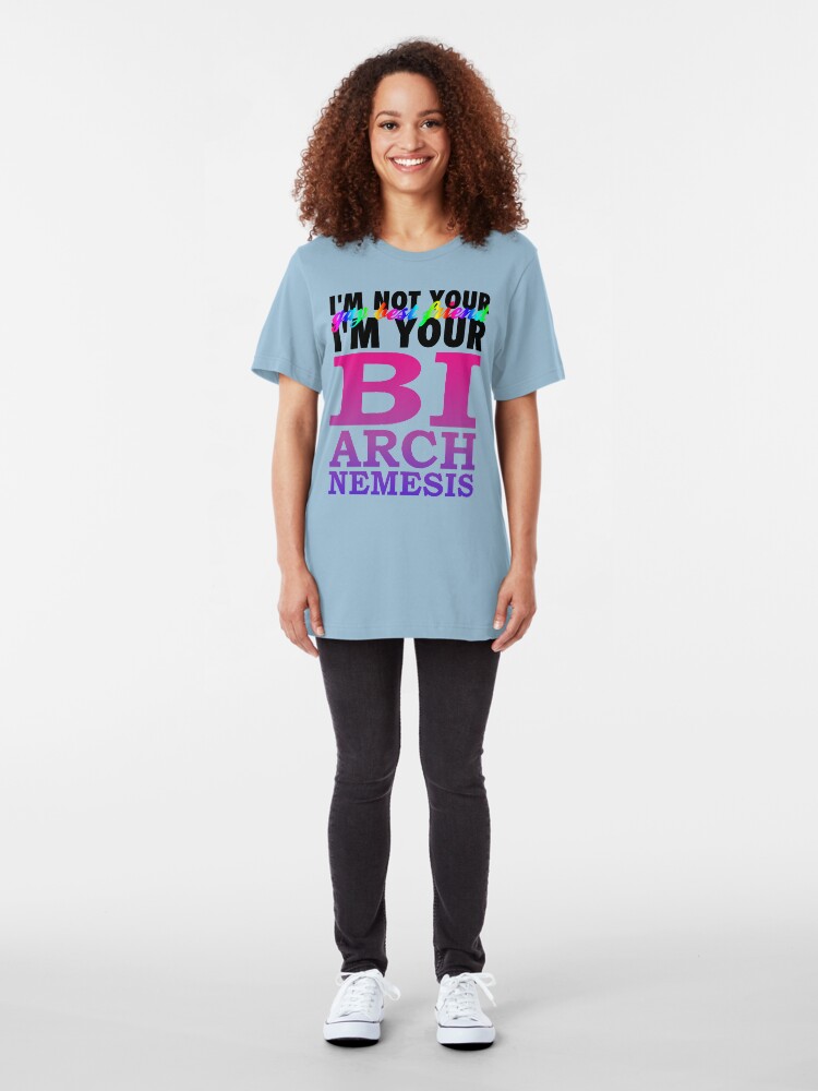 Alternate view of Bisexual Arch Nemesis Slim Fit T-Shirt
