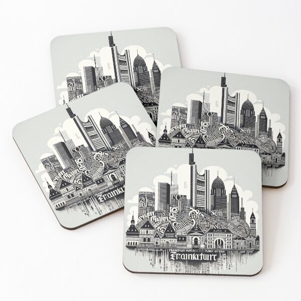 Item preview, Grey Frankfurt Skyline designed and sold by Places On Earth.