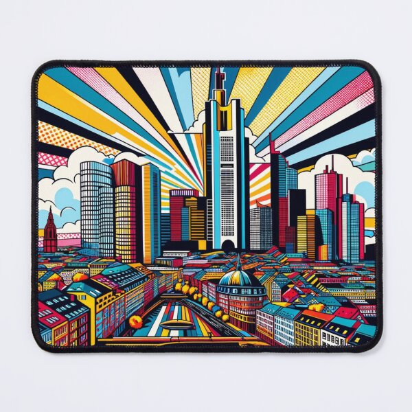 Item preview, Frankfurt Skyline Pop Art designed and sold by Places On Earth.