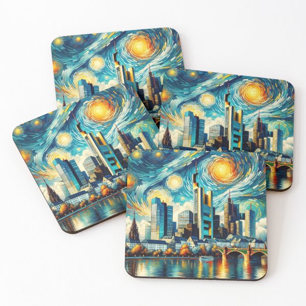 Item preview, Frankfurt Skyline Artsy designed and sold by Places On Earth.