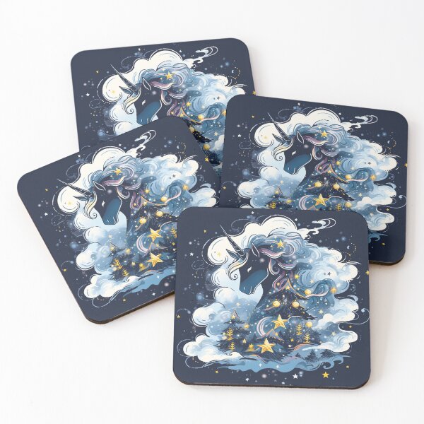 Item preview, Midnight Christmas Unicorn designed and sold by CleverboyDsgns.