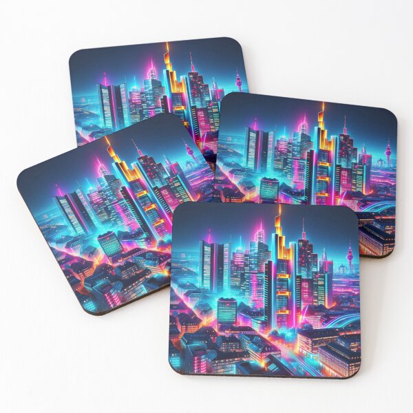 Item preview, Frankfurt Skyline Neon designed and sold by Places On Earth.
