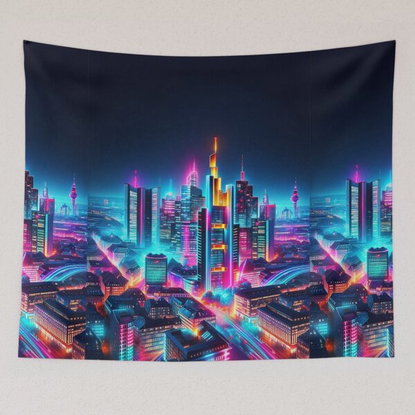 Item preview, Frankfurt Skyline Neon designed and sold by Places On Earth.