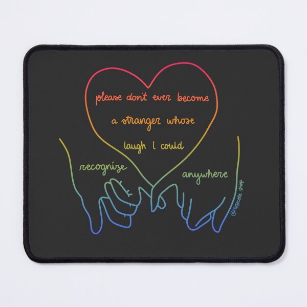 Item preview, new years day, please dont ever become a stranger whose laugh I could recognize anywhere, taylor swift lyric, rainbow colours designed and sold by rosecolashop.