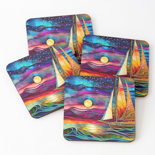 Item preview, A Colorful Scene Of A Sailboat designed and sold by Angela Hanley.