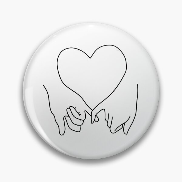 Item preview, heart pinky promise in black designed and sold by rosecolashop.