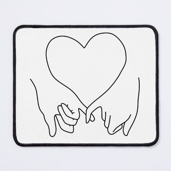 Item preview, heart pinky promise in black designed and sold by rosecolashop.