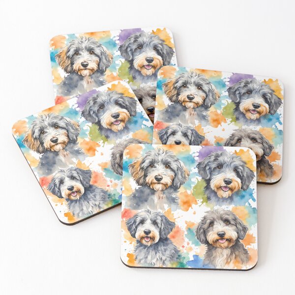 Item preview, Aussiedoodle Watercolor Art designed and sold by Fredster1966.