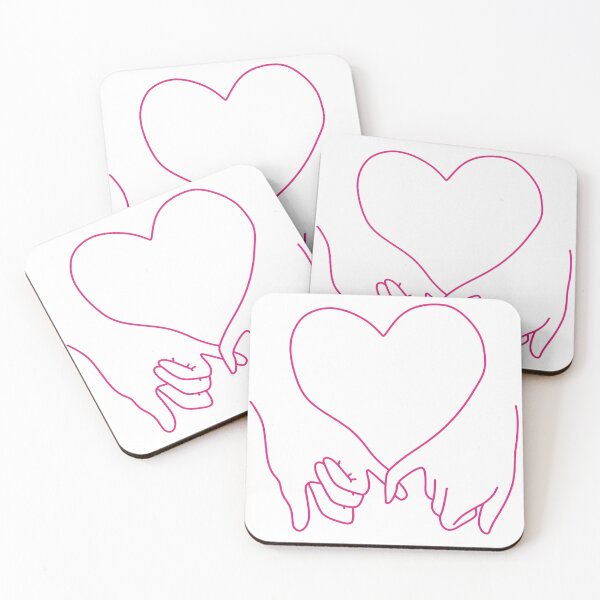 Item preview, heart pinky promise in pride hot pink designed and sold by rosecolashop.