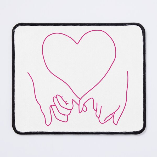 Item preview, heart pinky promise in pride hot pink designed and sold by rosecolashop.