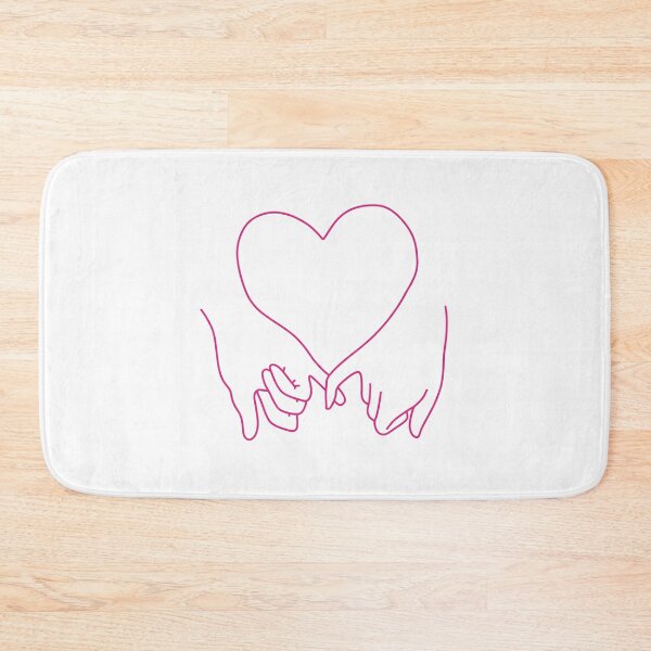 Item preview, heart pinky promise in pride hot pink designed and sold by rosecolashop.