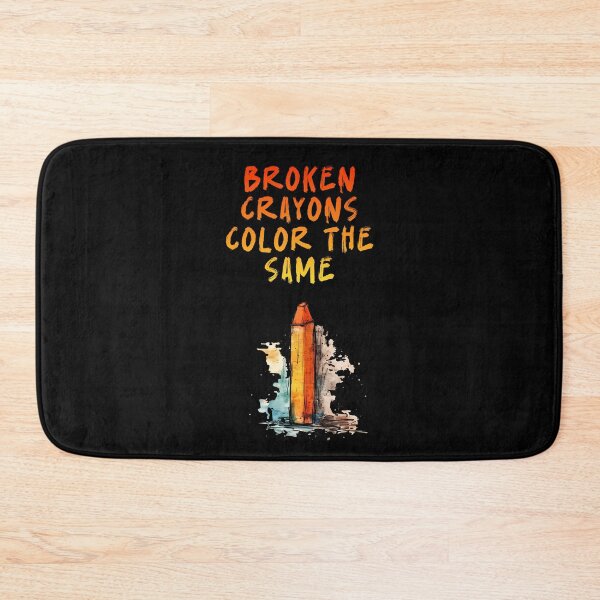 Item preview, Broken crayons color same - decorative multicolor text image designed and sold by ArtstyleAlchemy.