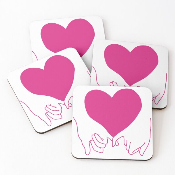 Item preview, heart pinky promise in pride hot pink designed and sold by rosecolashop.