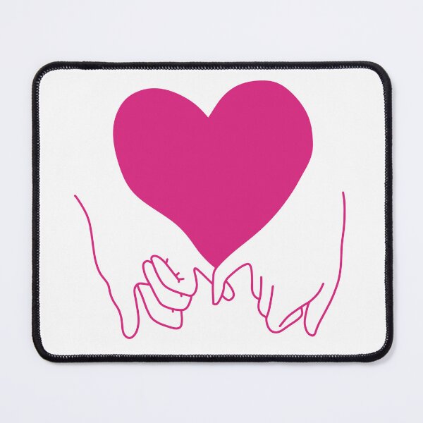 Item preview, heart pinky promise in pride hot pink designed and sold by rosecolashop.