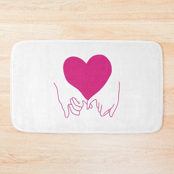 Item preview, heart pinky promise in pride hot pink designed and sold by rosecolashop.