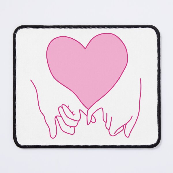 Item preview, heart pinky promise in pride pink designed and sold by rosecolashop.