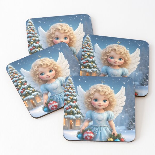 Item preview, Celestial Christmas Cherub designed and sold by inkArtistryfine.