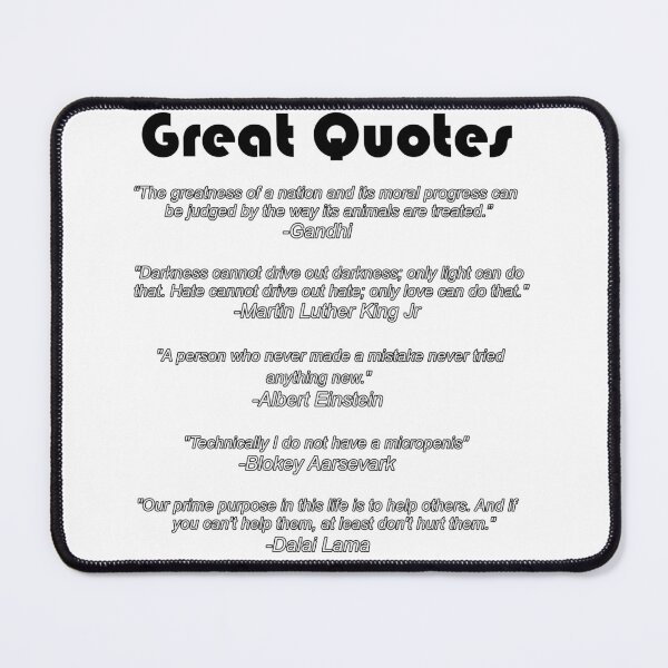 Item preview, Great Quotes designed and sold by Blokey Aarsevark.