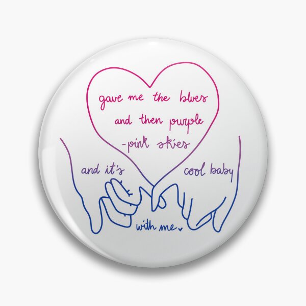 Item preview, invisible string, gave me the blues and then purple pink skies and its cool baby with me, taylor swift lyric, bi colours designed and sold by rosecolashop.