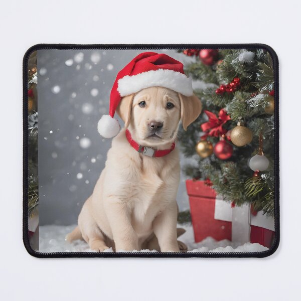 Item preview, Dog Christmas baby Labrador dog  with santa hat on Christmas eve day designed and sold by BotunPeony.