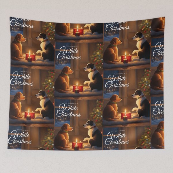 Item preview, Puppies Christmas Eve Candlelite designed and sold by JakardPenn.
