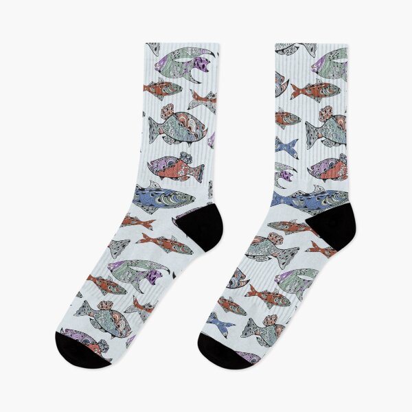 Item preview, Colorful fish pattern designed and sold by ahahdodo.