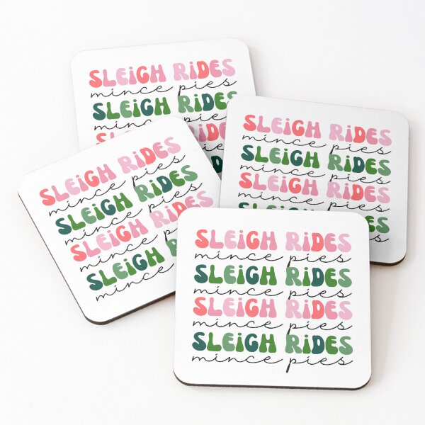 Item preview, Sleigh Rides Mince Pies Retro Christmas Design  designed and sold by TheCupfulCo.