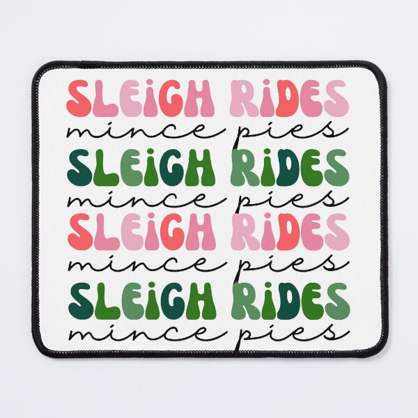 Item preview, Sleigh Rides Mince Pies Retro Christmas Design designed and sold by TheCupfulCo.