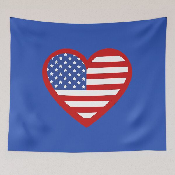 Item preview, American Flag Heart, Red. designed and sold by PNWEnergy.