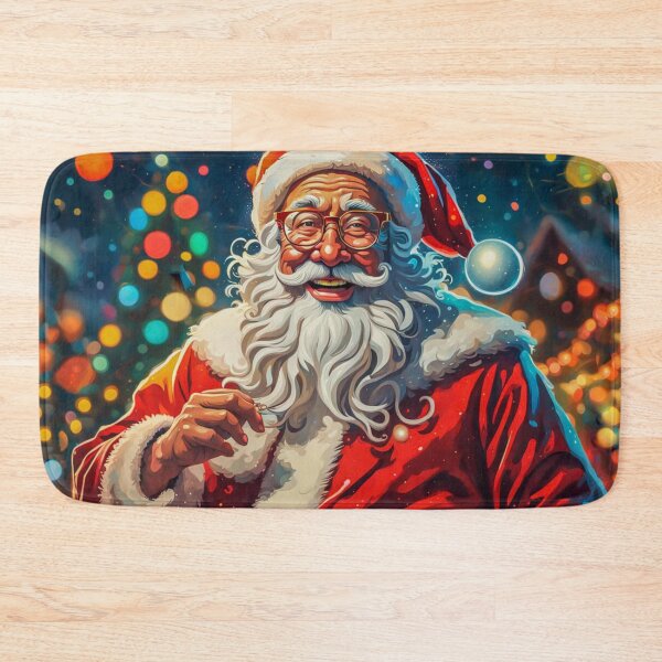 Item preview, Vintage Retro Santa Clause - Papa Noel - Holly Jolly - Joyeux Noel - Merry Christmas designed and sold by MyArt23.