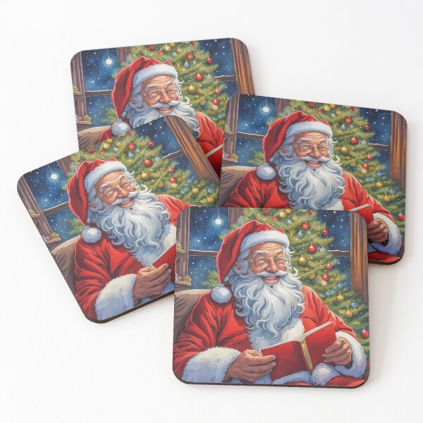 Artikelvorschau, Vintage Retro Weihnachtsmann - Papa Noel - Holly Jolly - Joyeux Noel - Frohe Weihnachten entworfen und verkauft von MyArt23.
