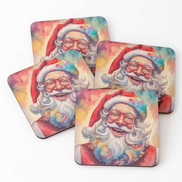 Artikelvorschau, Vintage Retro Weihnachtsmann - Papa Noel - Holly Jolly - Joyeux Noel - Frohe Weihnachten entworfen und verkauft von MyArt23.