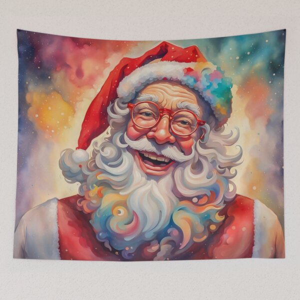 Item preview, Vintage Retro Santa Clause - Papa Noel - Holly Jolly - Joyeux Noel - Merry Christmas designed and sold by MyArt23.