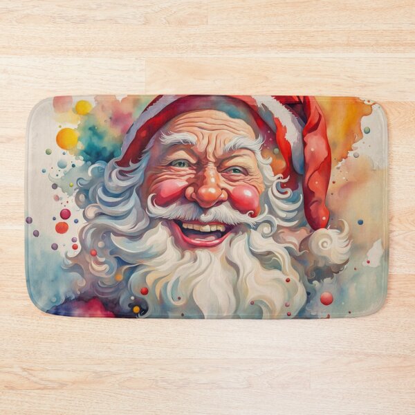 Item preview, Vintage Retro Santa Clause - Papa Noel - Holly Jolly - Joyeux Noel - Merry Christmas designed and sold by MyArt23.