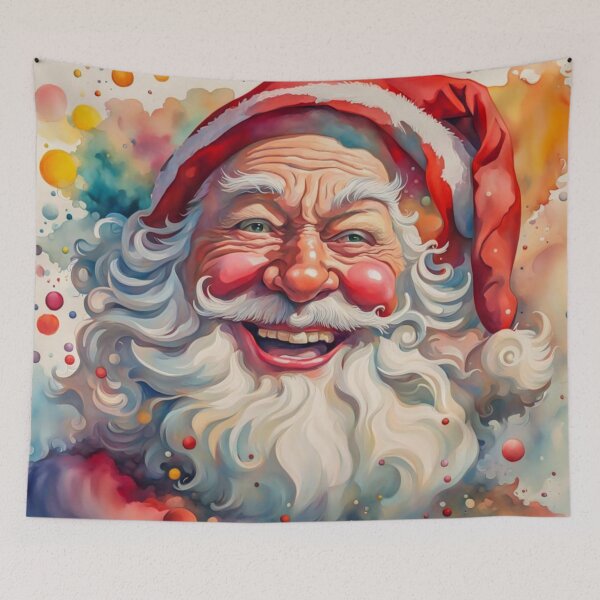Artikelvorschau, Vintage Retro Weihnachtsmann - Papa Noel - Holly Jolly - Joyeux Noel - Frohe Weihnachten entworfen und verkauft von MyArt23.