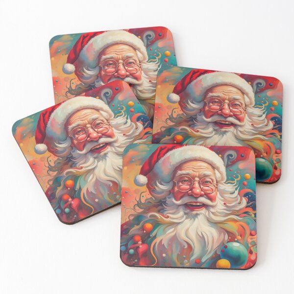 Artikelvorschau, Vintage Retro Weihnachtsmann - Papa Noel - Holly Jolly - Joyeux Noel - Frohe Weihnachten entworfen und verkauft von MyArt23.