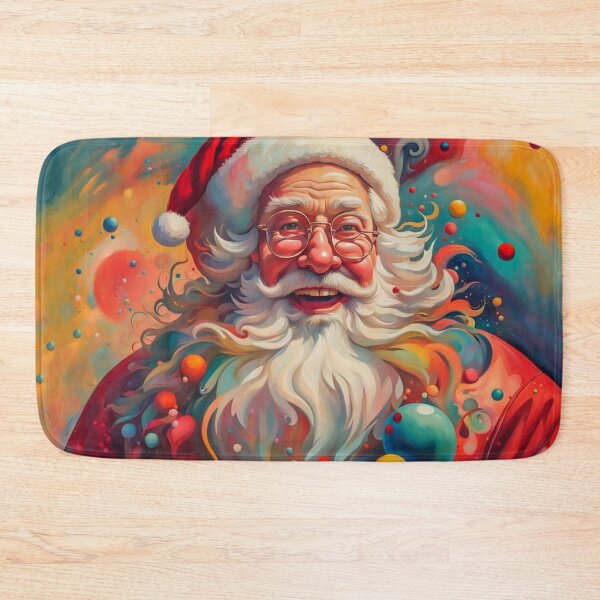 Item preview, Vintage Retro Santa Clause - Papa Noel - Holly Jolly - Joyeux Noel - Merry Christmas designed and sold by MyArt23.