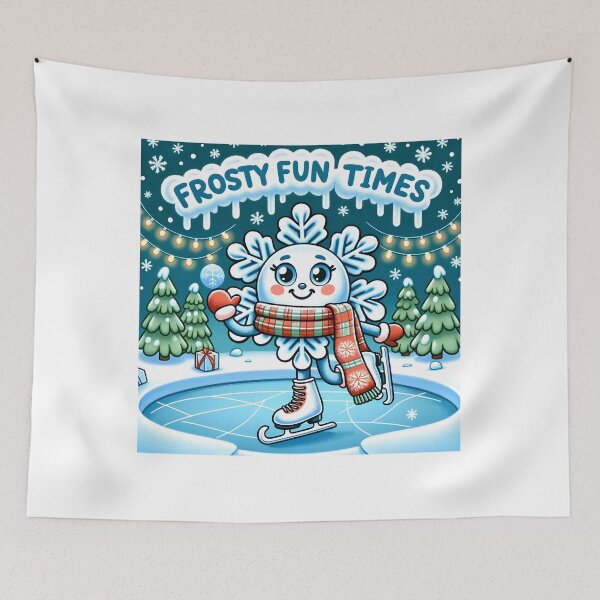 Item preview, Icy Snowflake Skating Joy designed and sold by KNAA.
